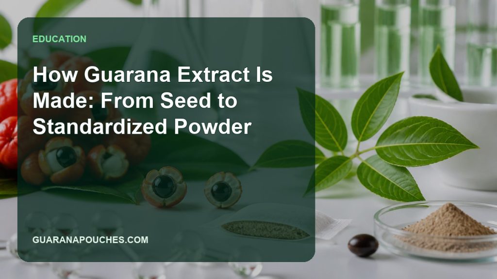 How Guarana Extract Is Made: From Seed to Standardized Powder缩略图 How Guarana Extract Is Made: From Seed to Standardized Powder — Guarana Pouches