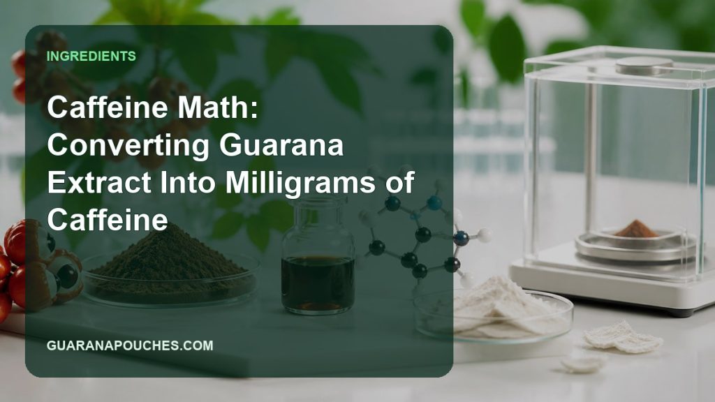 Caffeine Math: Converting Guarana Extract Into Milligrams of Caffeine — Guarana Pouches